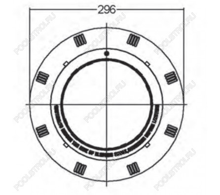 Прожектор (8 Вт/12В) c LED- элементами Emaux LEDP-100 (Opus) 88041952