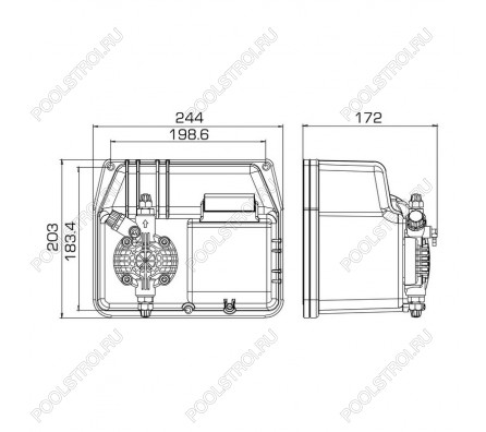 Насос дозир. мембранный BT-MF 30-4 230V