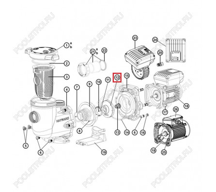 Крыльчатка Hayward TriStar SP32201-SP2203 (SPX3220C)
